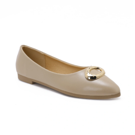 Ballerines pour femmes avec boucles - Kaki - taille 40 - vue 11