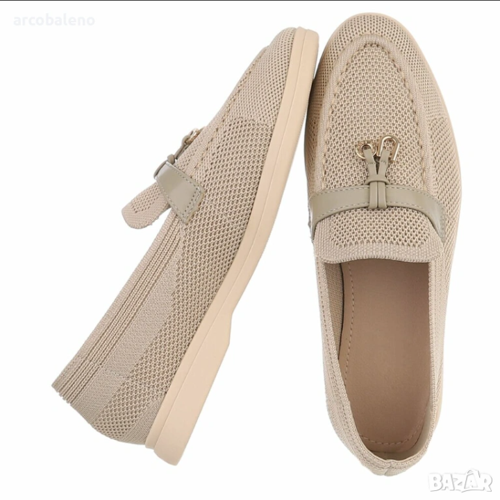 Mocassins caractérisée souple sans lacets - Beige - taille 41 - vue 12