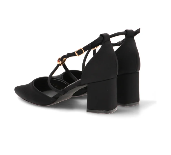 Escarpins à Brides Croisées et Détails Sphères Dorées - Brown - taille 37 - vue 8