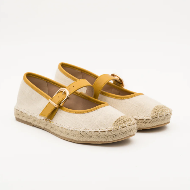 Ballerines pen toile - Camel - taille 36 - vue 7