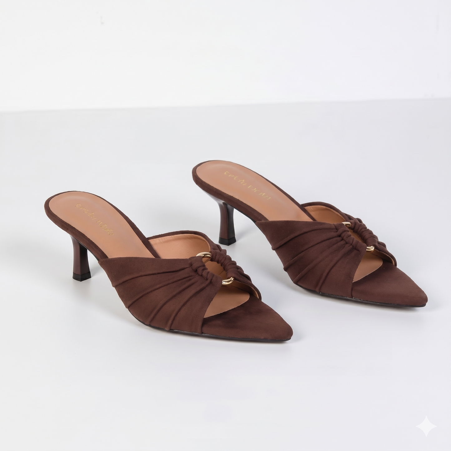 Sandale à talons aiguilles ornées de nœuds - Noir - taille 41 - vue 6