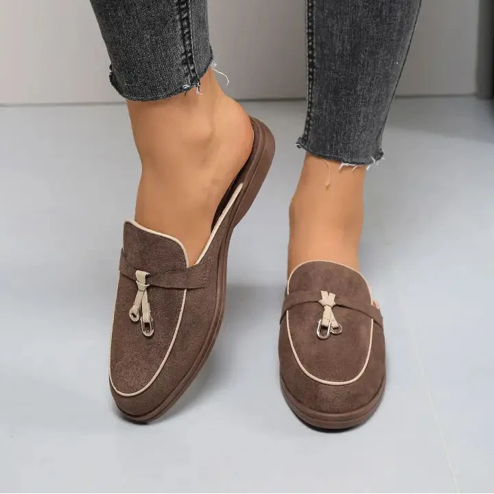 Babouche en Daim Confort - Kaki - taille 37 - vue 8