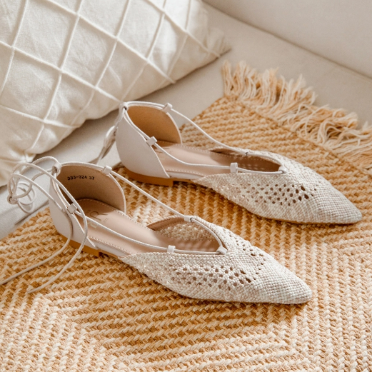 Ballerines à bout pointu au style délicat - Jaune - taille 40 - vue 23