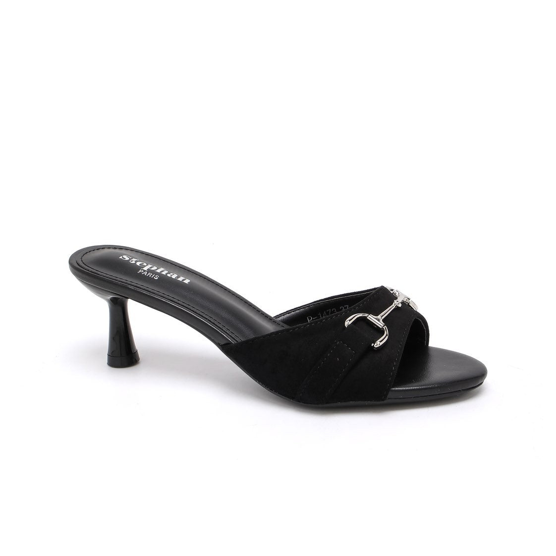 Mules à Talon avec Boucle Décorative - Noir - taille 37 - vue 2