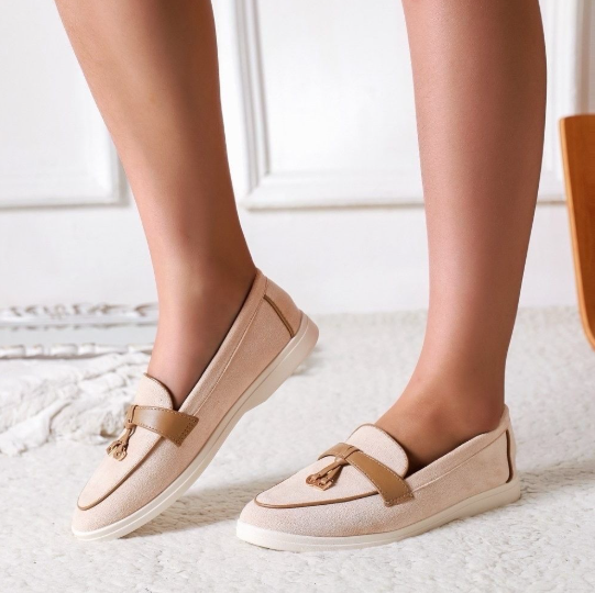 Mocassins en daim avec une bride décorative - Noir - taille 37 - vue 2