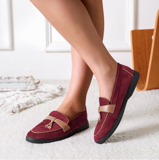 Mocassins en daim avec une bride décorative - Noir - taille 38 - vue 3