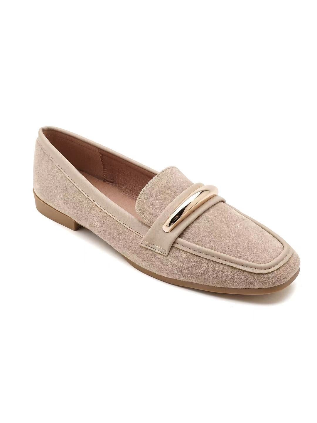 Mocassin en suède synthétique - Kaki - taille 36 - vue 7