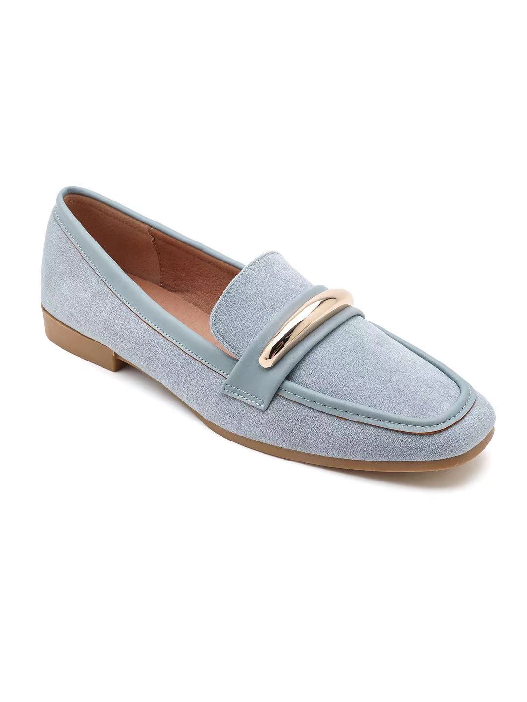 Mocassin en suède synthétique - Kaki - taille 37 - vue 8