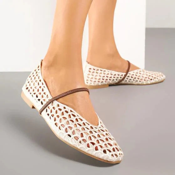 Ballerines en dentelle - Noir - taille 37 - vue 2