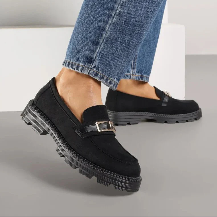 Mocassins à boucle - Marron - taille 38 - vue 9