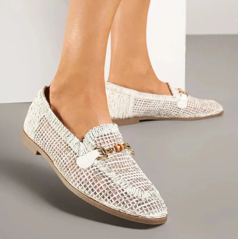 Mocassins ajourés à boucle - Noir - taille 36 - vue 1