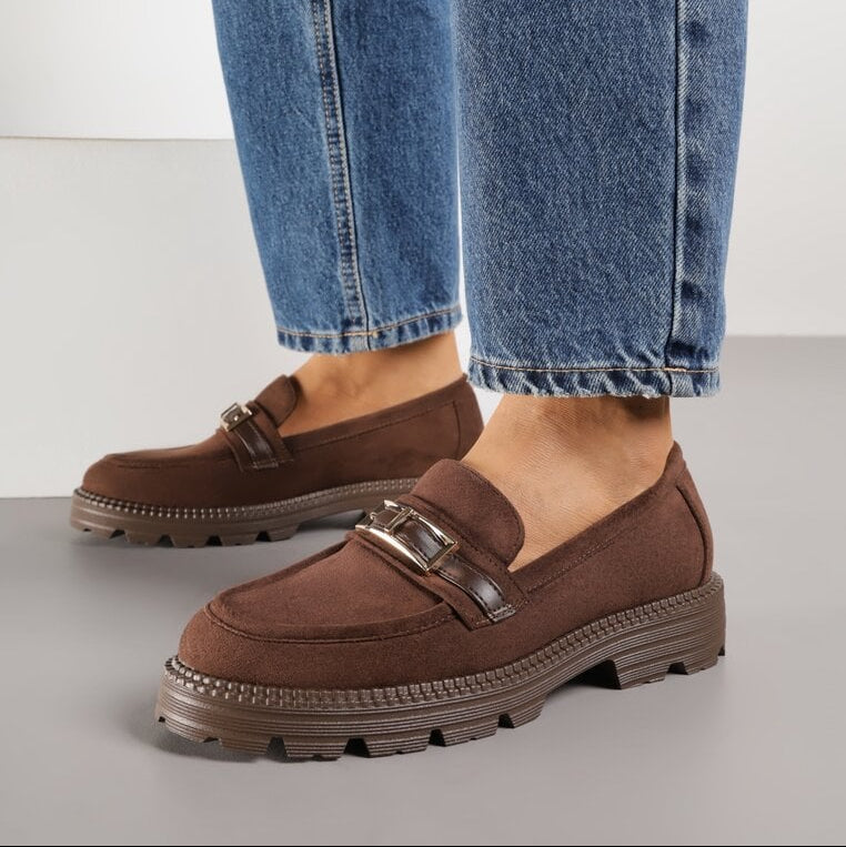 Mocassins à boucle - Marron - taille 36 - vue 7