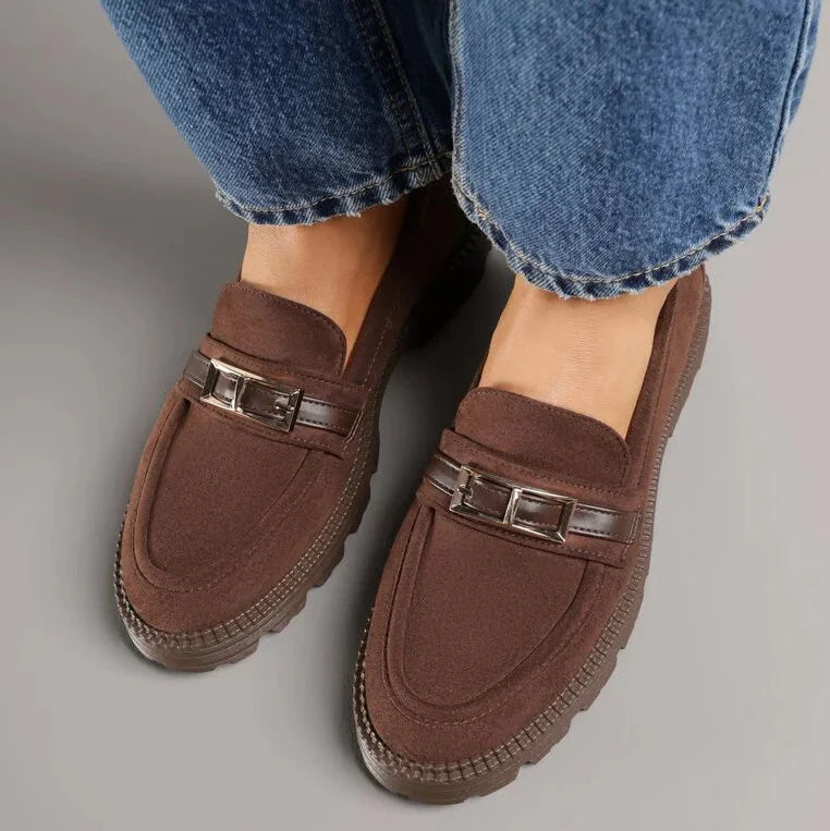 Mocassins à boucle - Marron - taille 37 - vue 8