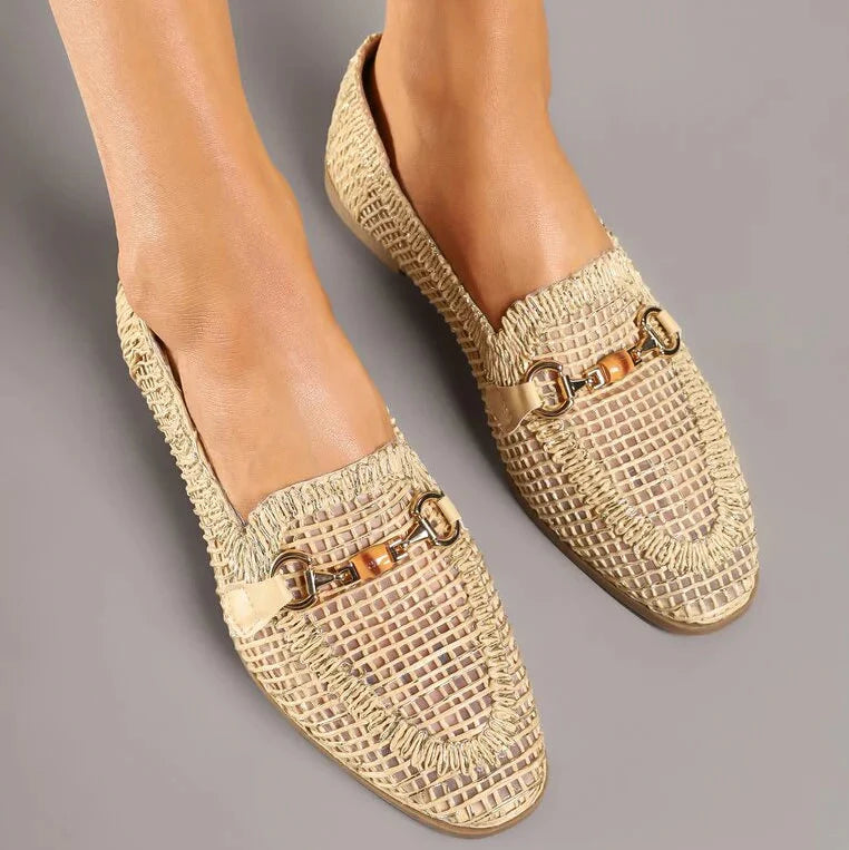 Mocassins ajourés à boucle - Beige - taille 40 - vue 11