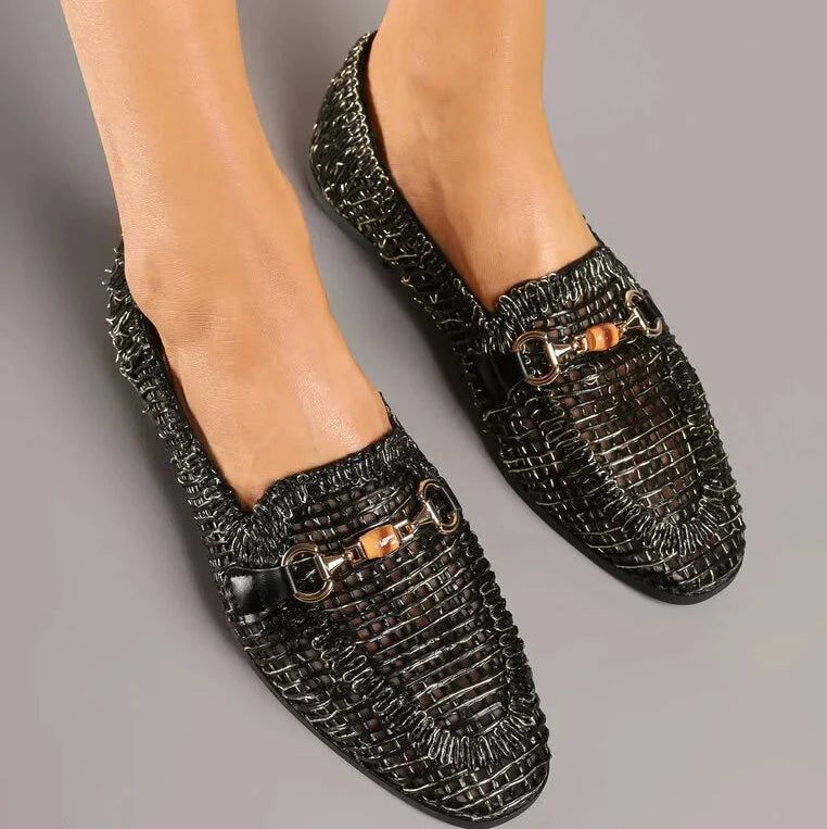 Mocassins ajourés à boucle - Beige - taille 41 - vue 12