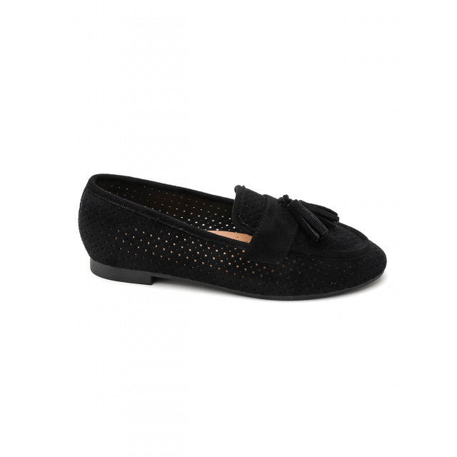 Mocassin plat classique en suédine - Noir - taille 40 - vue 5