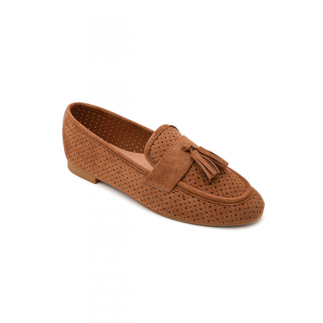 Mocassin plat classique en suédine - Camel - taille 41 - vue 12
