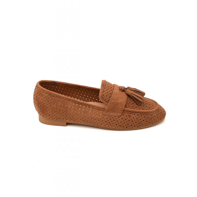 Mocassin plat classique en suédine - Marron - taille 36 - vue 13