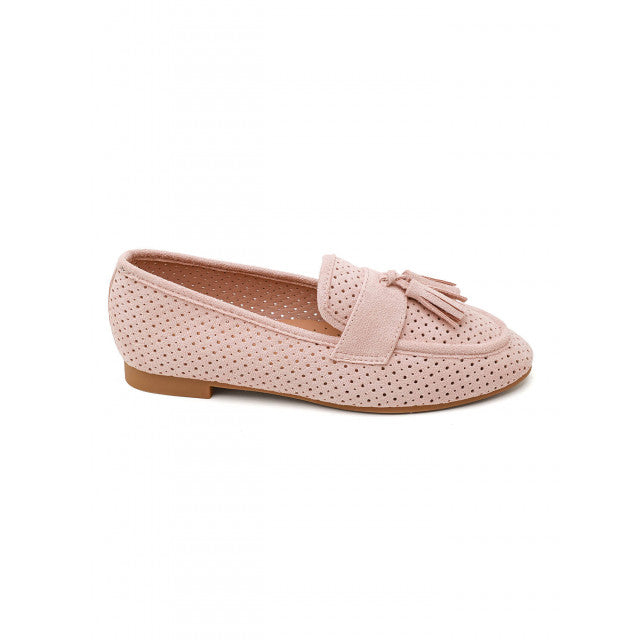 Mocassin plat classique en suédine - beige - taille 37 - vue 20