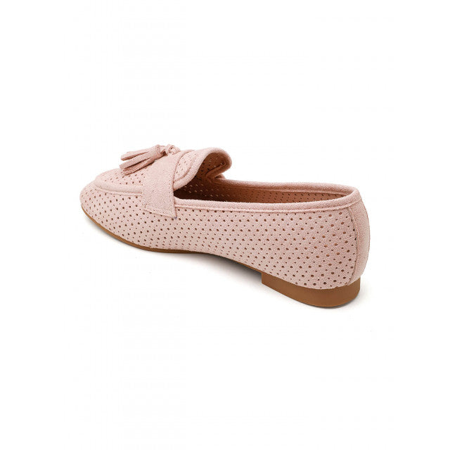 Mocassin plat classique en suédine - beige - taille 38 - vue 21