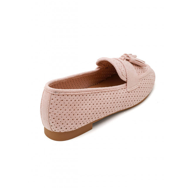 Mocassin plat classique en suédine - beige - taille 39 - vue 22