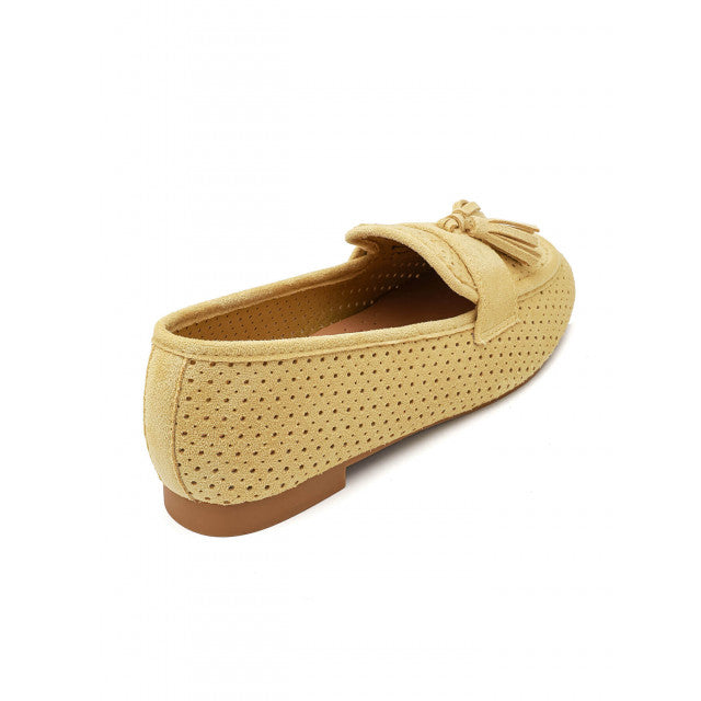 Mocassin plat classique en suédine - rose - taille 37 - vue 26