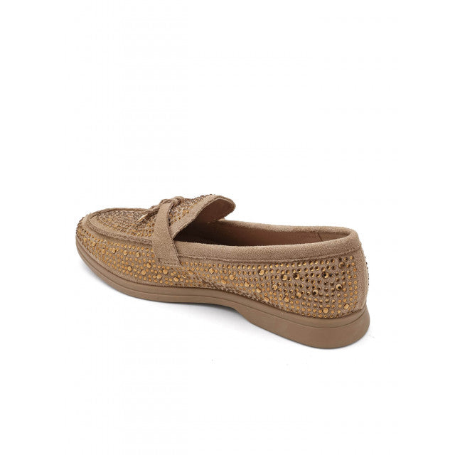 Mocassins ornés de zircons - Beige - taille 38 - vue 21