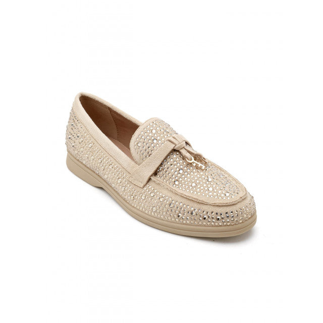 Mocassins ornés de zircons - Beige - taille 39 - vue 22