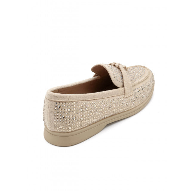 Mocassins ornés de zircons - Beige - taille 41 - vue 24