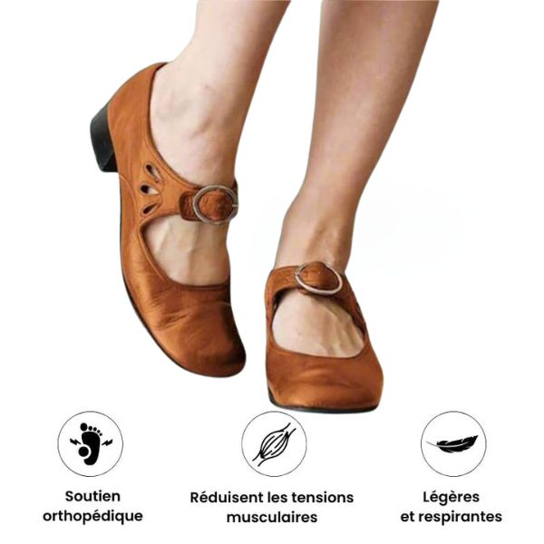 Denisa | Sandales confortable avec semelle compensée confortable