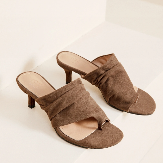 Sandale à talon au design épuré et élégant - Noir - taille 38 - vue 3