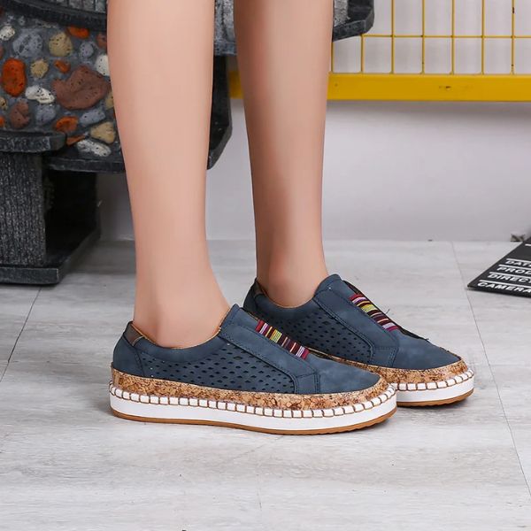 Chaussures-Confortable-à-lacets-élastiques-Overdope-