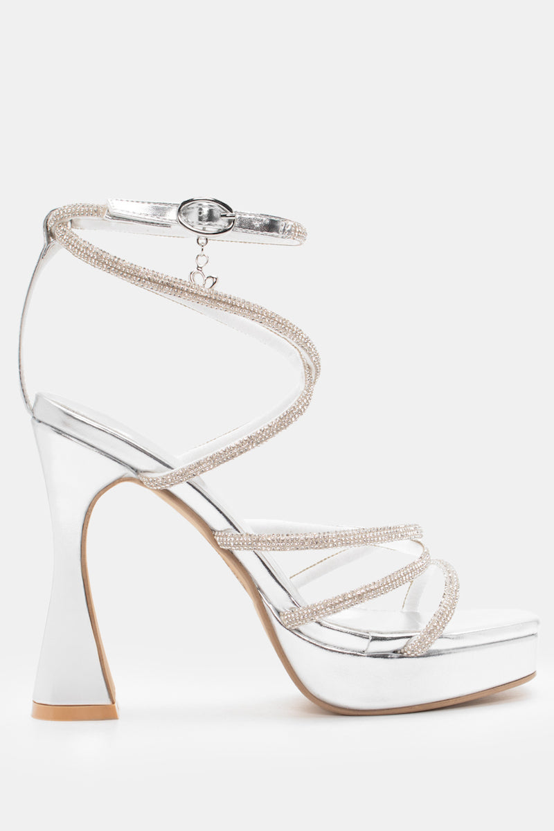 Sandales avec strass - Noir - taille 41 - vue 6
