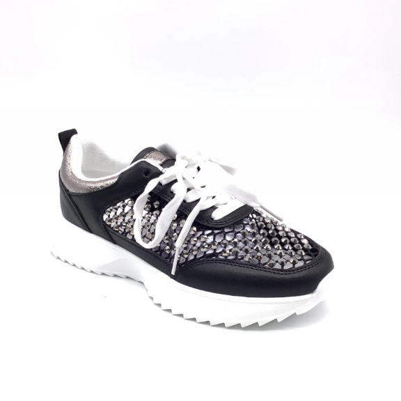 Baskets ajourées à strass - Noir - taille 41 - vue 6