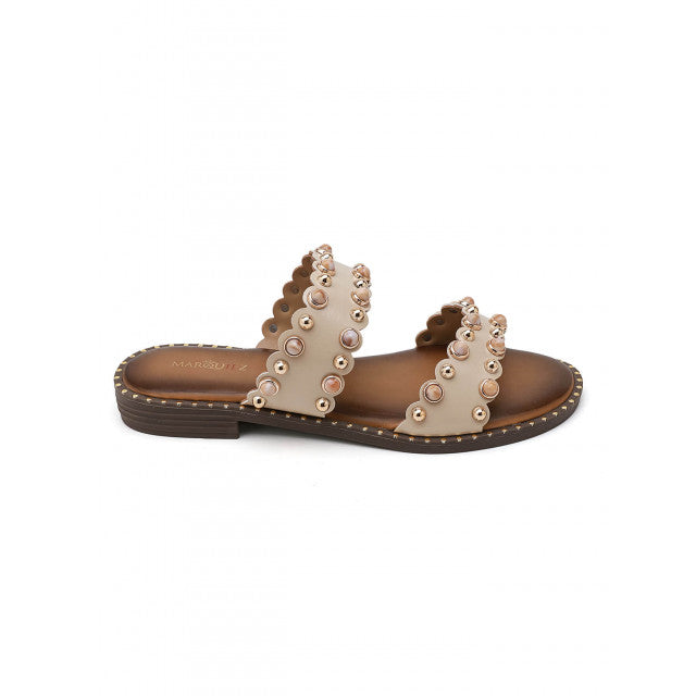 Sandales Sliders Ornées à Doubles Brides – Élégance Bohème - Noir - taille 41 - vue 6