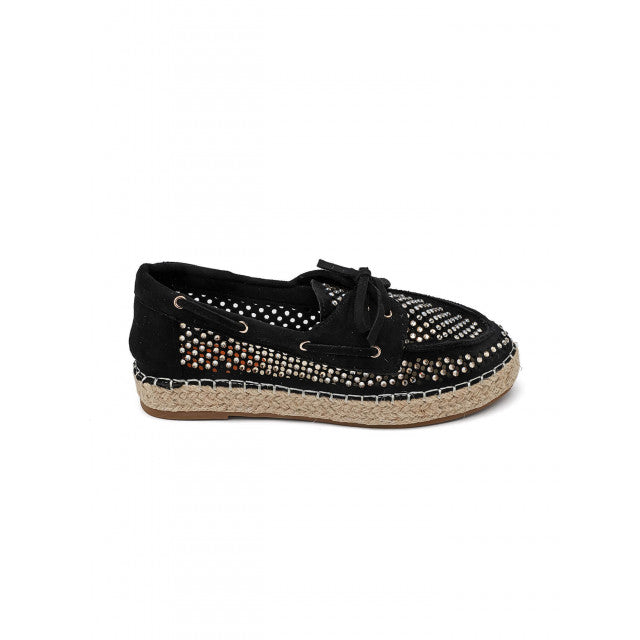 Mocassins Espadrilles à Strass – L'élégance Décontractée - Noir - taille 38 - vue 3