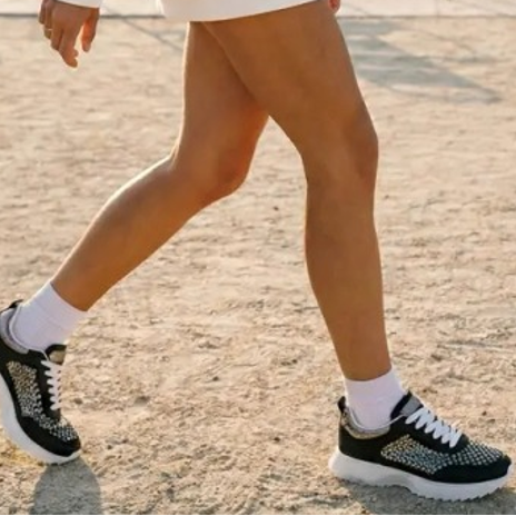 Baskets ajourées à strass - Noir - taille 39 - vue 4