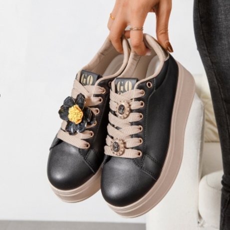 Baskets avec détails décoratifs - Noir - taille 40 - vue 5