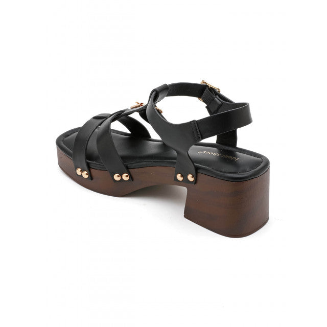 Sandales à Plateformes Style "Clog" – Cognac & Bois - Marron - taille 36 - vue 7
