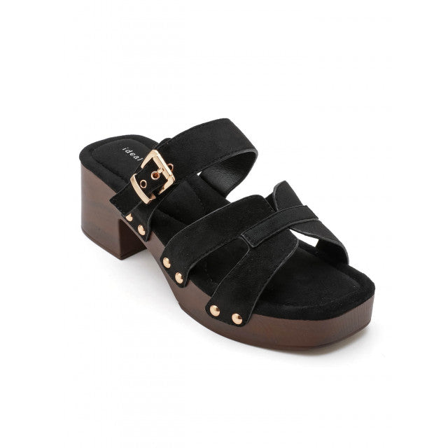 sandale à talon haut de type "mule" - Marron - taille 36 - vue 19