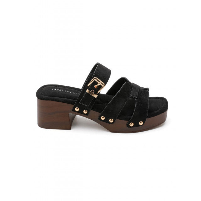 sandale à talon haut de type "mule" - Noir - taille 39 - vue 4