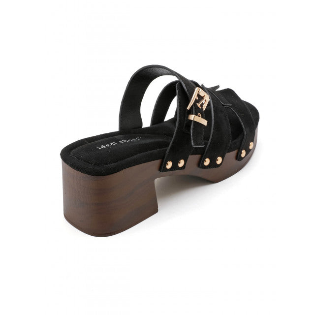 sandale à talon haut de type "mule" - Noir - taille 41 - vue 6