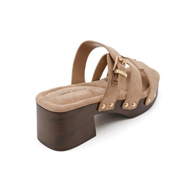 sandale à talon haut de type "mule" - Kaki - taille 39 - vue 10