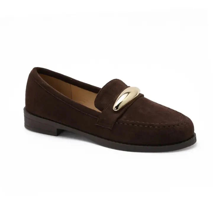 Mocassins avec accessoires doré - Rouge - taille 37 - vue 20