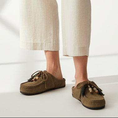 Mule Style MOC Suede – Confort Bohème & Détails Artisanaux - Noir - taille 37 - vue 2