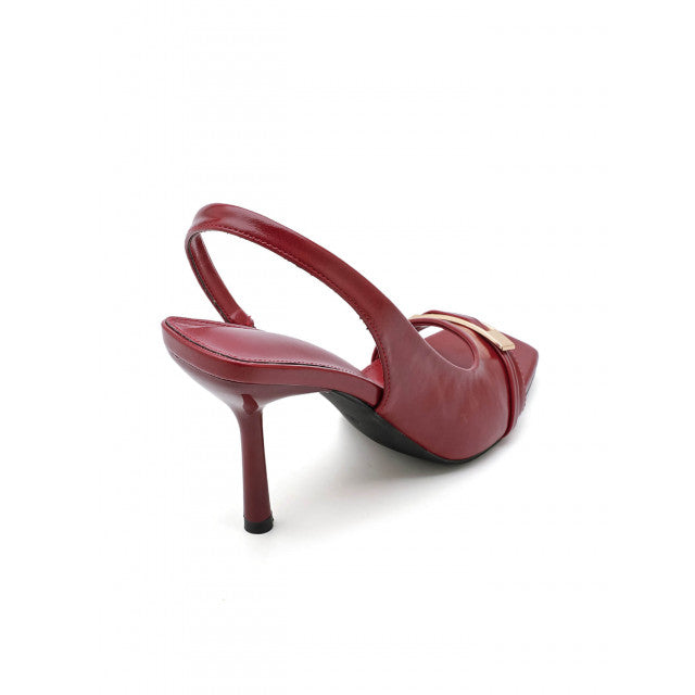 Sandales à Talon "Slingback" – Élégance Minimaliste - Rouge - taille 39 - vue 16