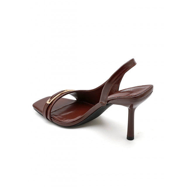 Sandales à Talon "Slingback" – Élégance Minimaliste - Marron - taille 36 - vue 19