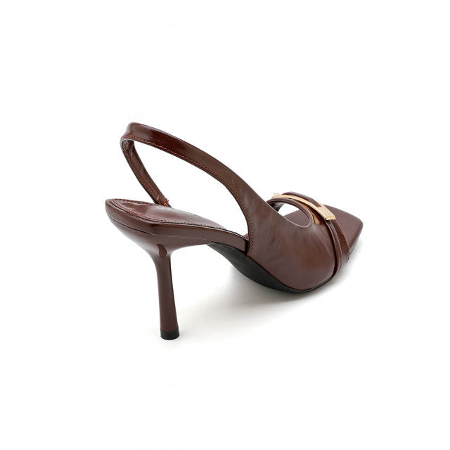 Sandales à Talon "Slingback" – Élégance Minimaliste - Marron - taille 37 - vue 20