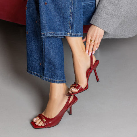 Sandales à Talon "Slingback" – Élégance Minimaliste - Noir - taille 36 - vue 1