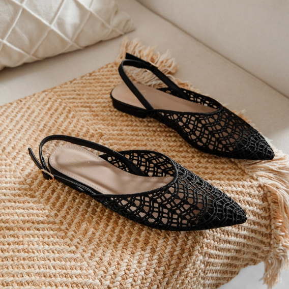 Ballerine slingback à bout pointu - Beige - taille 40 - vue 11